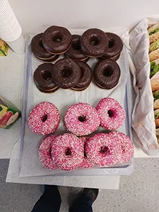 Tariffrühstück bei Goodyear in Hanau
