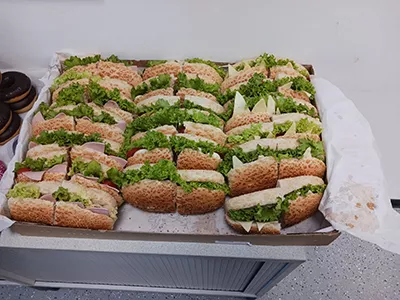 Tariffrühstück bei Goodyear in Hanau